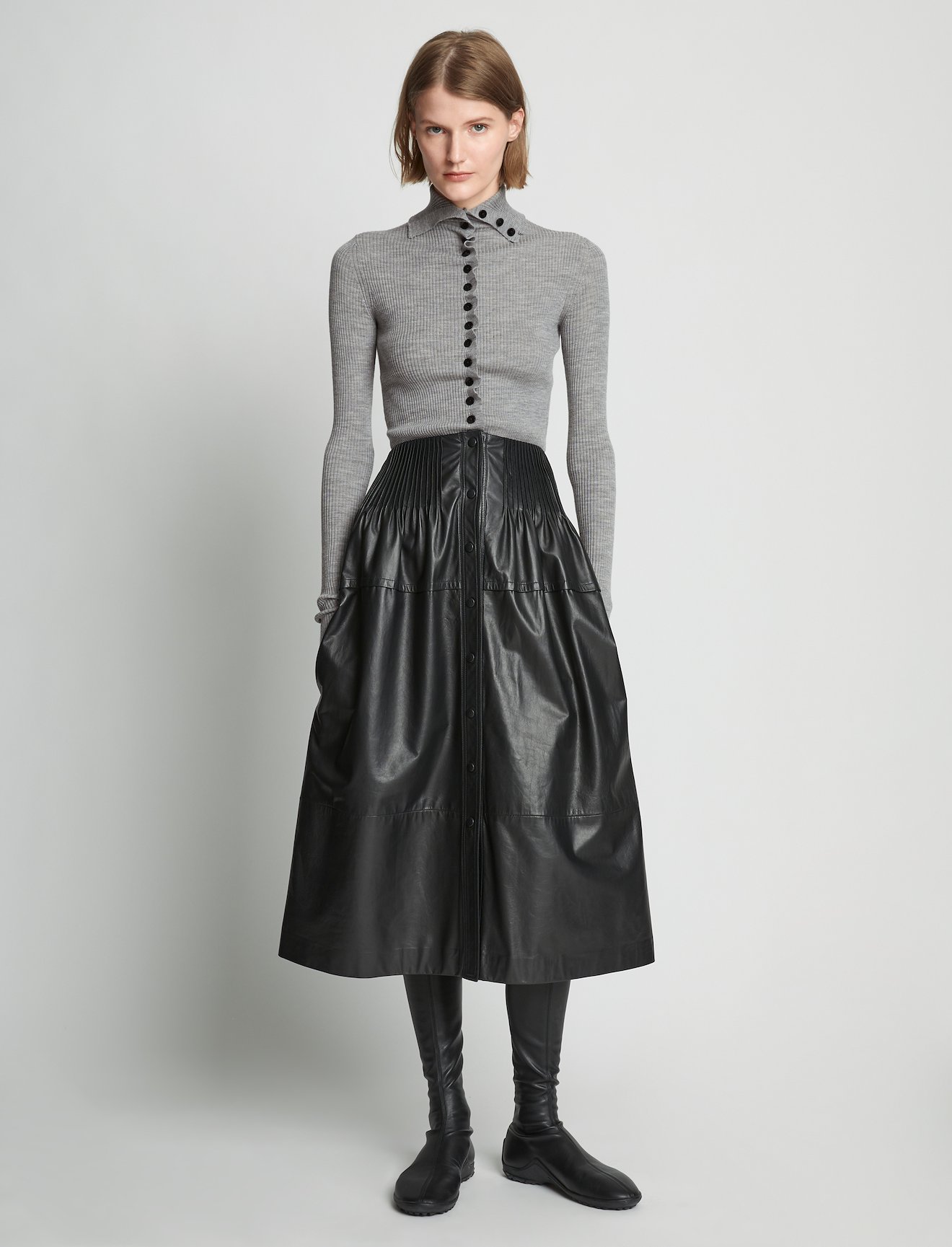 Eco Superfine Merino Button Down Sweater #1