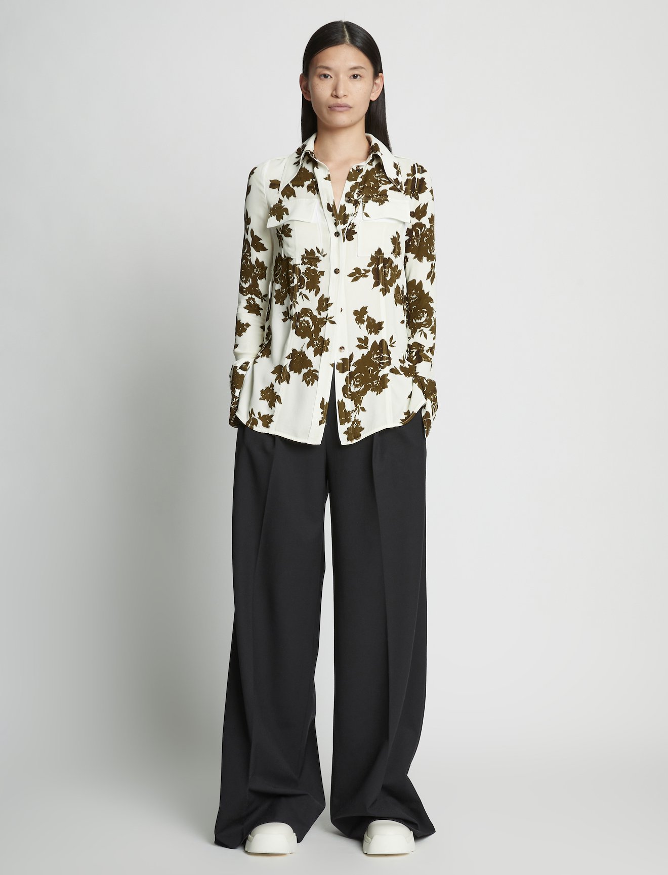 Floral Garment Printed Shirt #1