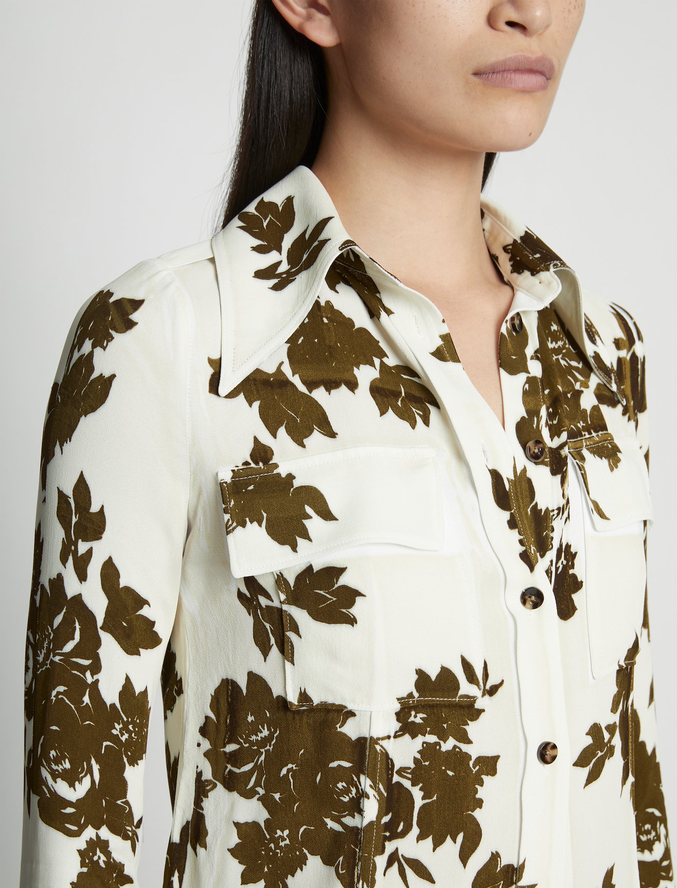 Floral Garment Printed Shirt #4