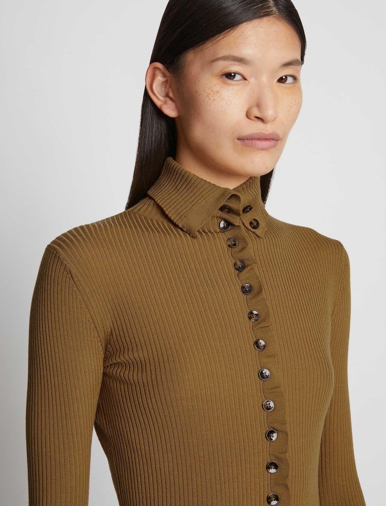 Eco Superfine Merino Button Down Sweater #4