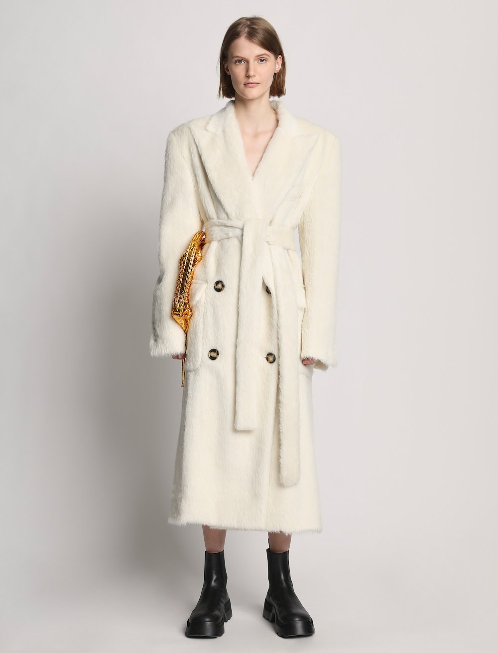 Brushed Alpaca Coat