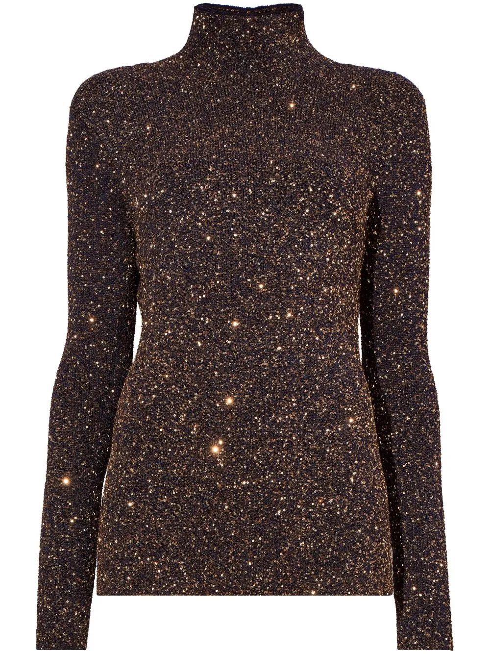 

Proenza Schouler sequin-embellished cut-out jumper - Brown