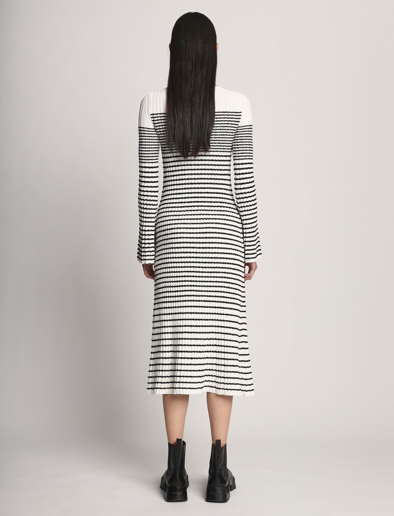 Boucle Mini Stripe Knit Dress #2
