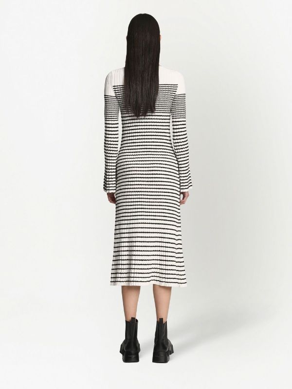 Proenza Schouler Striped Boucl Knit Dress Farfetch