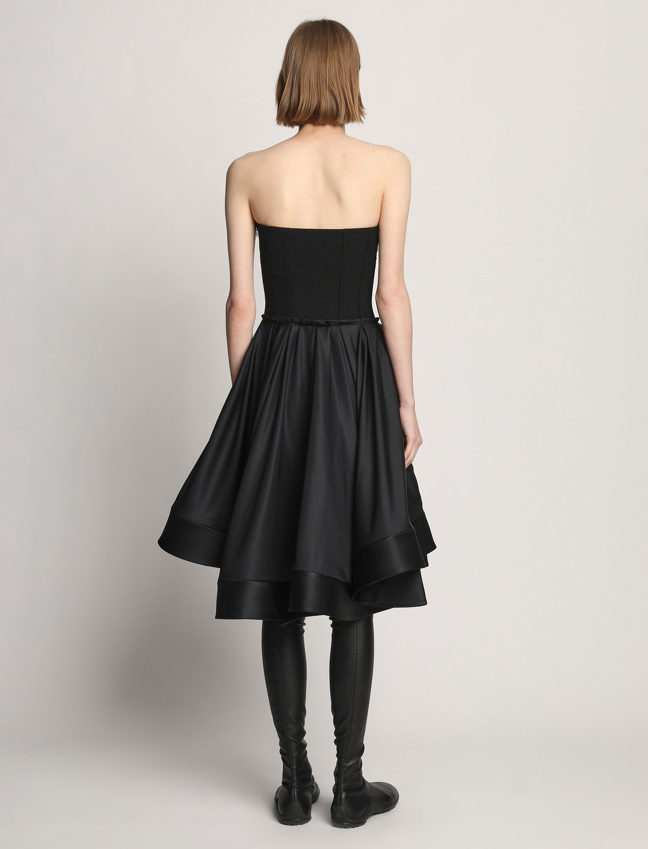 Silk Nylon Taffeta Bustier Dress #2