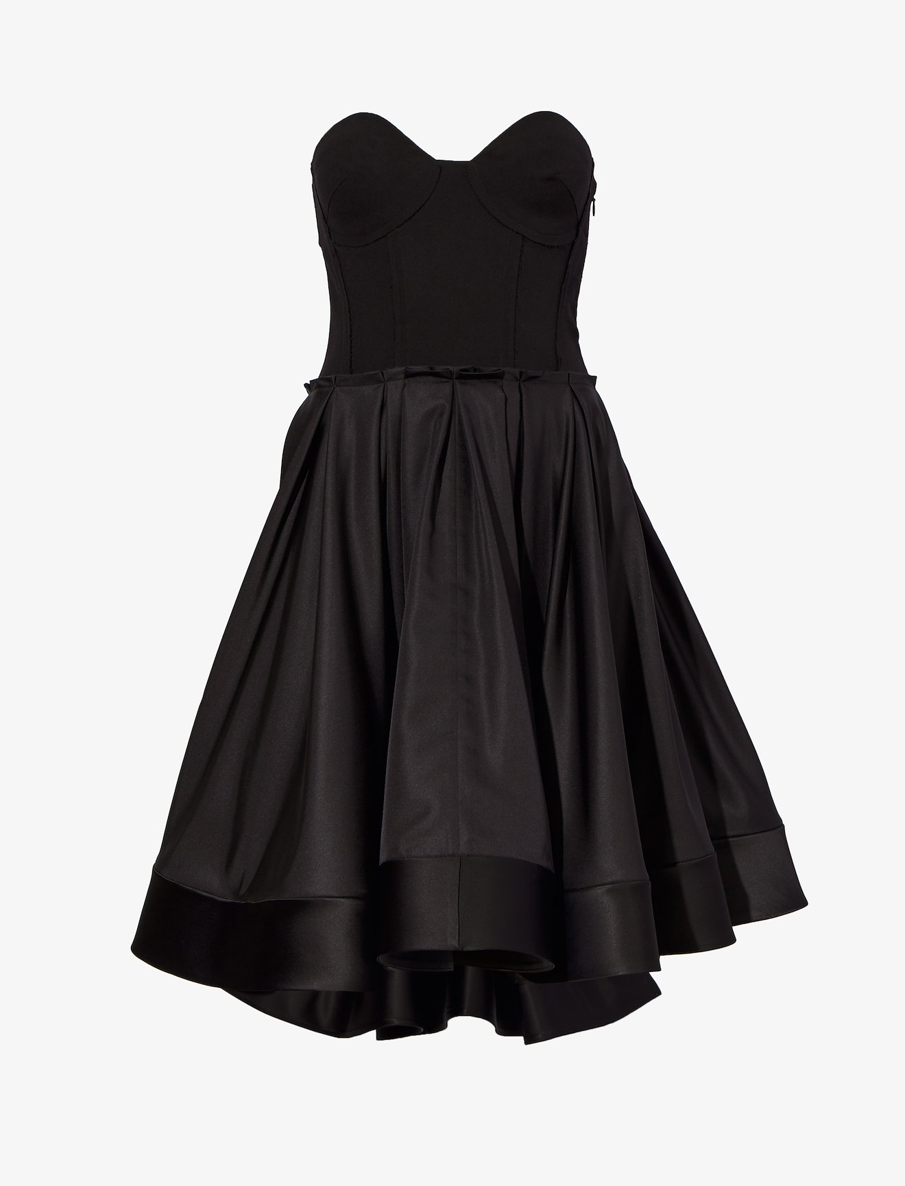 Silk Nylon Taffeta Bustier Dress #4