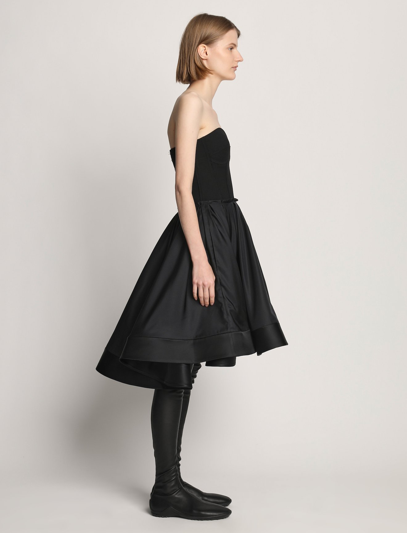 Silk Nylon Taffeta Bustier Dress #1