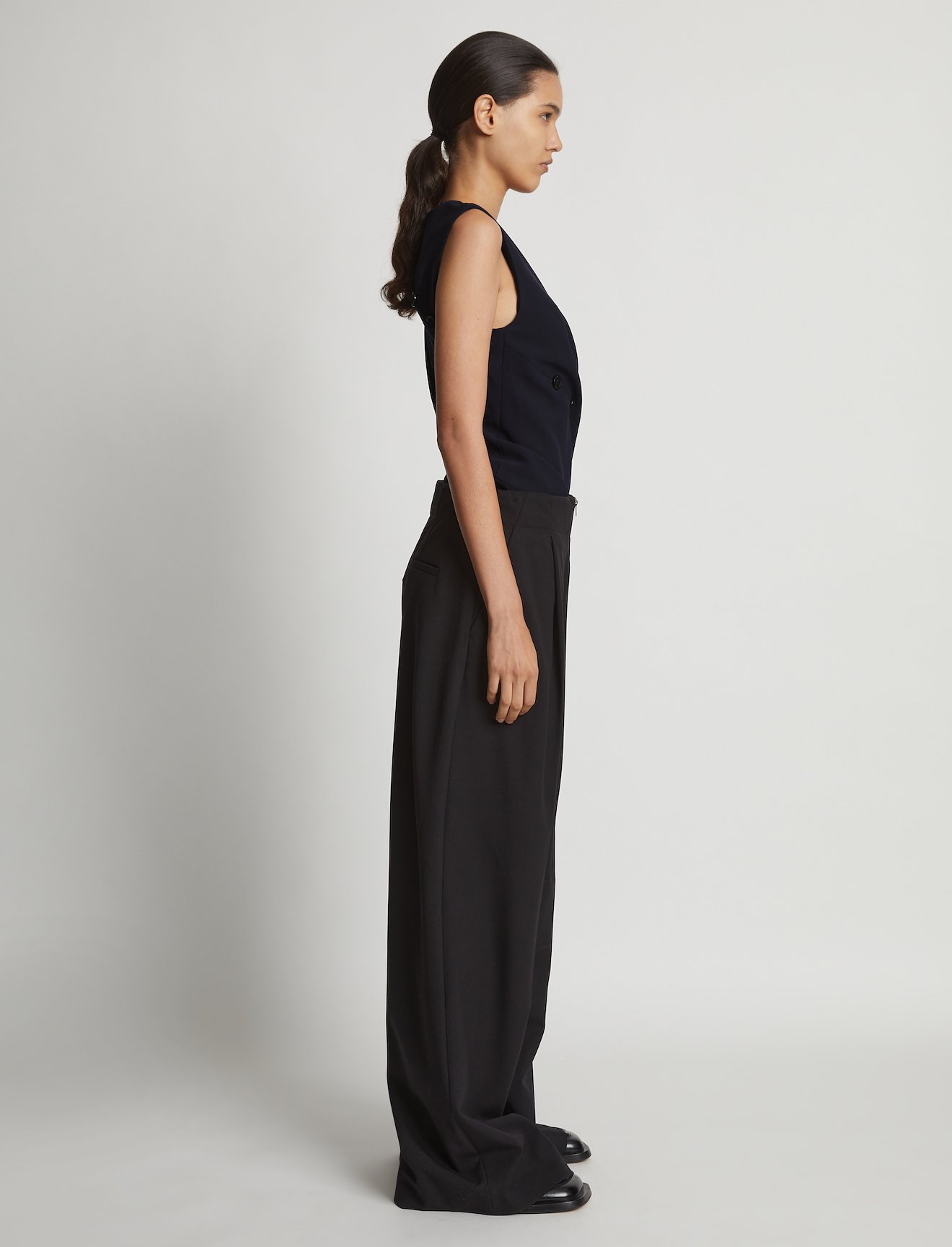 Matte Viscose Crepe Spiral Top #2