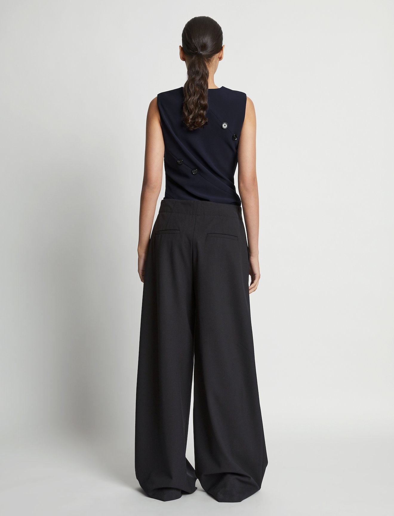 Matte Viscose Crepe Spiral Top #3