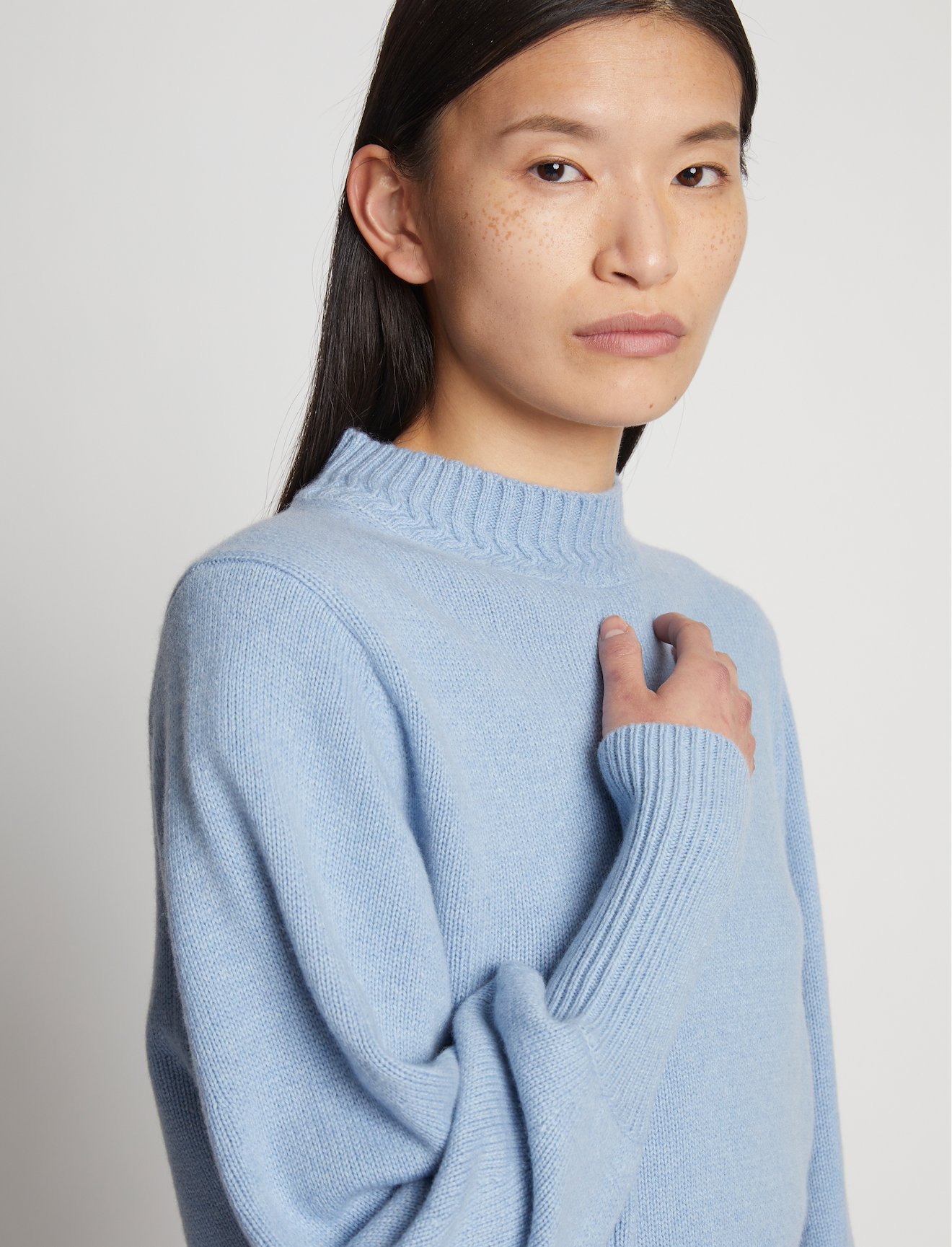 Eco Cashmere Balloon Sleeve Sweater #4