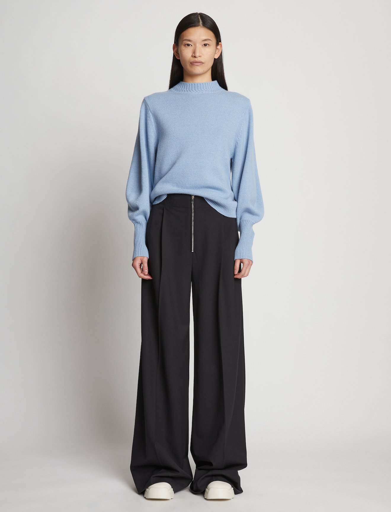 Eco Cashmere Balloon Sleeve Sweater #1