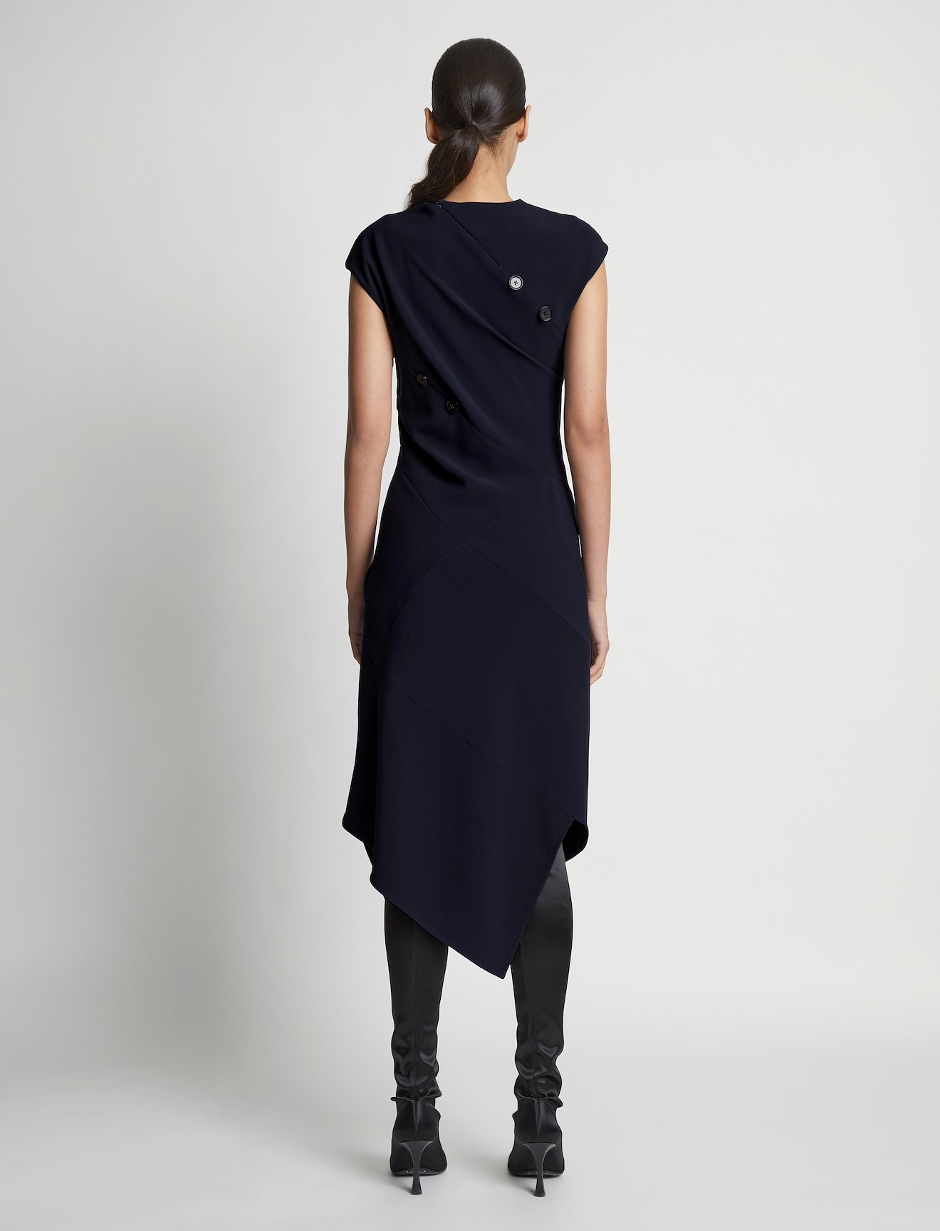 Matte Viscose Crepe Spiral Dress #2