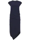 Proenza Schouler draped-detail asymmetric dress - Blue