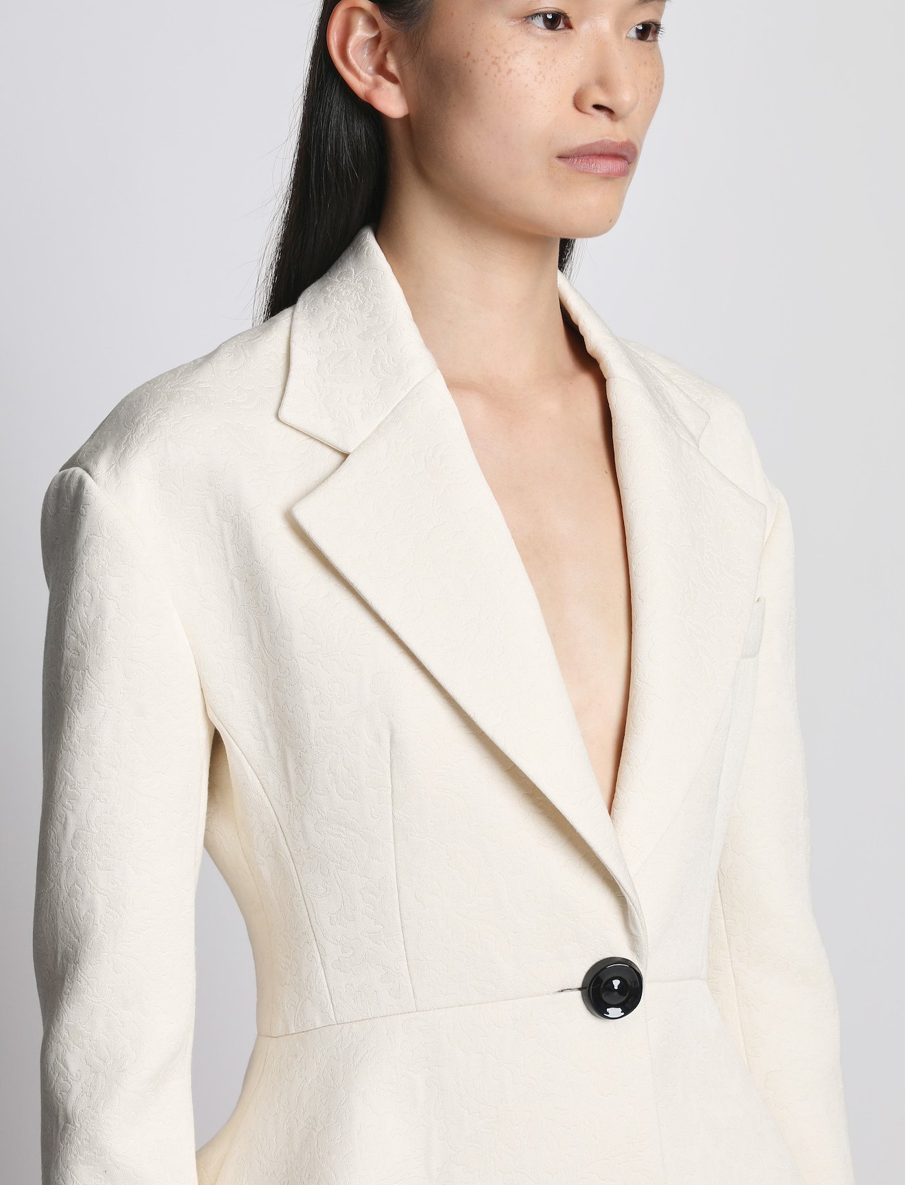 Cotton Wool Jacquard Blazer #4