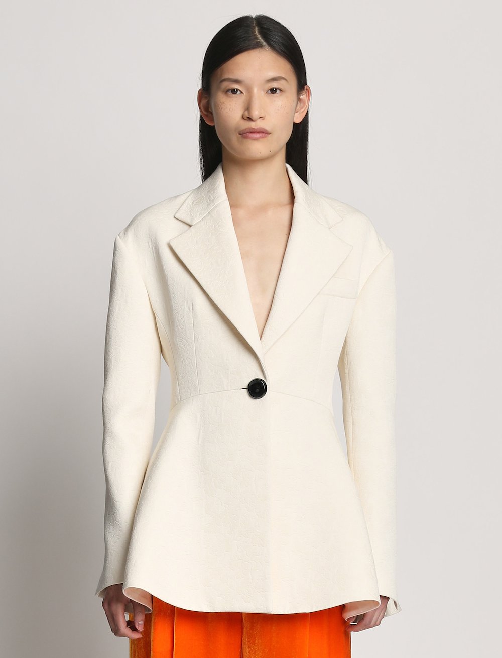 Cotton Wool Jacquard Blazer
