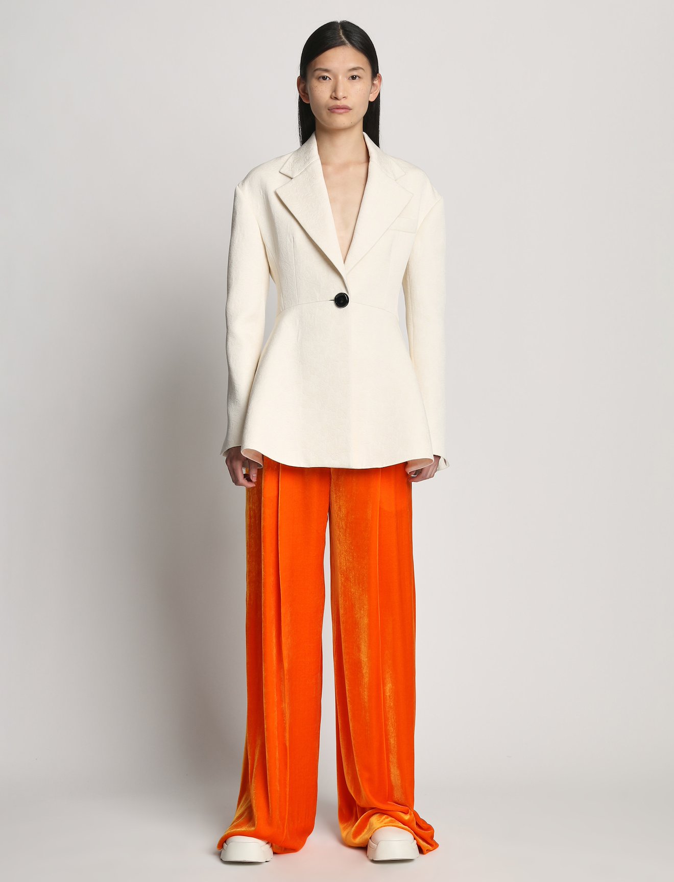 Cotton Wool Jacquard Blazer #1