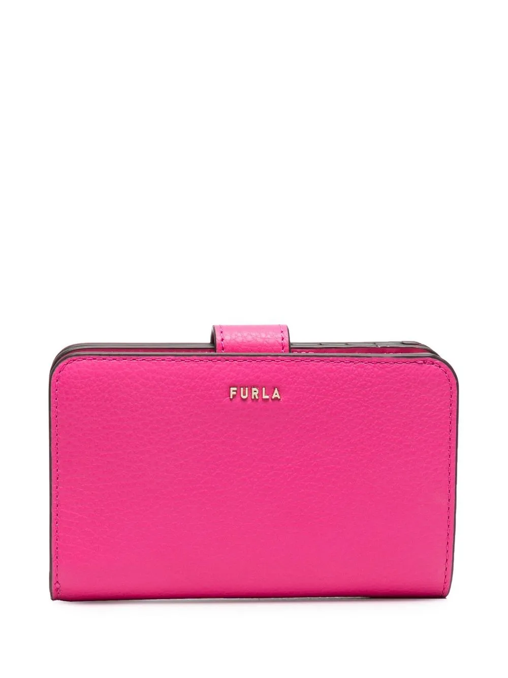 

Furla logo-lettering leather purse - Pink