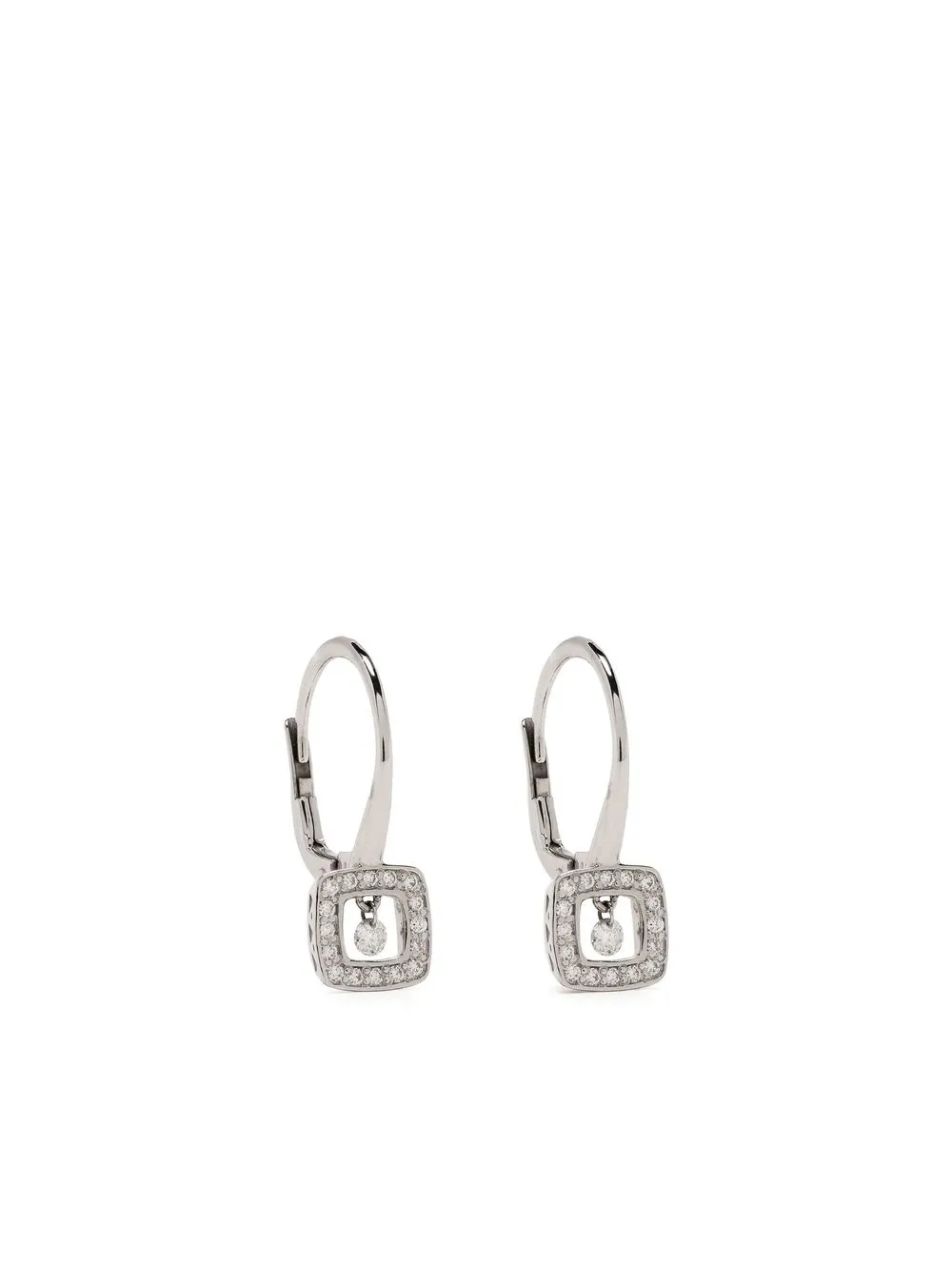 

PONTE VECCHIO 18kt white gold Vega diamond drop earrings - Silver