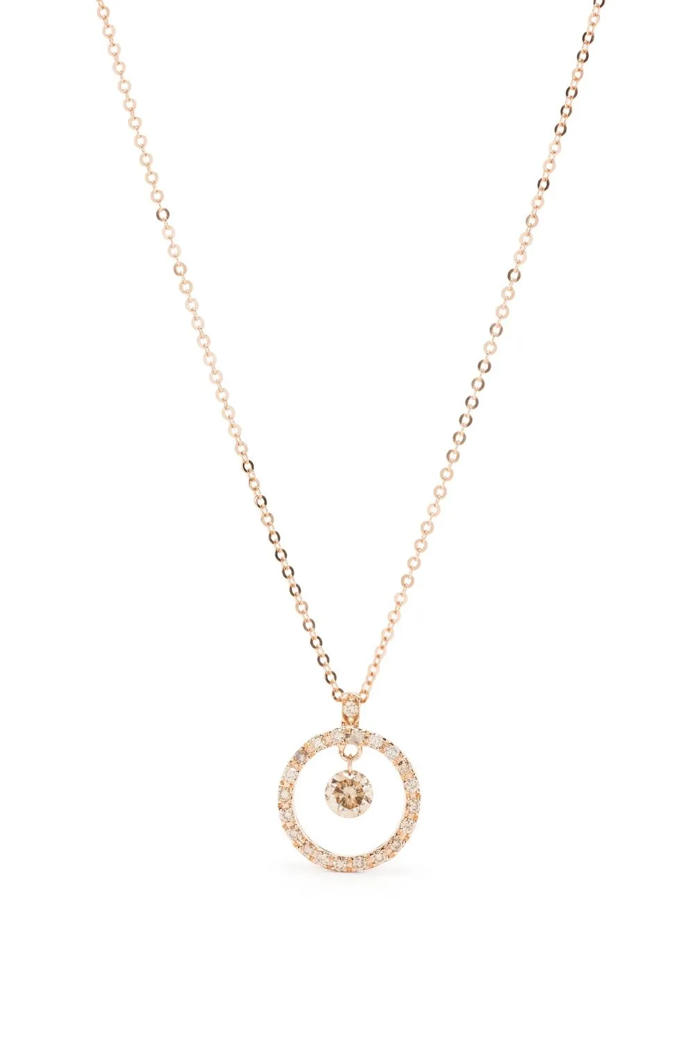 

PONTE VECCHIO 18kt rose gold Vega diamond pendant necklace - Pink