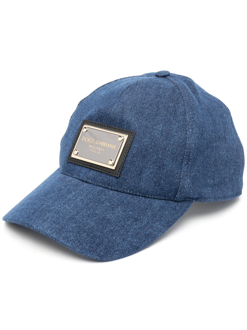 

Dolce & Gabbana gorra con placa del logo - Azul