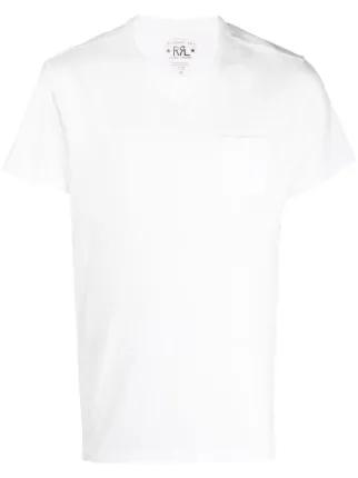 RRL Ralph Lauren ポケットTシャツ ホワイト L Ralph Lauren RRL チェストポケット Tシャツ | ホワイト | FARFETCH JP