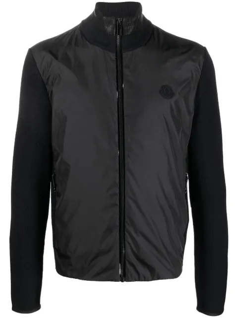 Moncler Grenoble logo-patch knitted cardigan