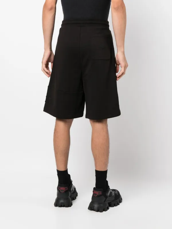 Moncler embroidered logo Jogging Shorts Black FARFETCH HK