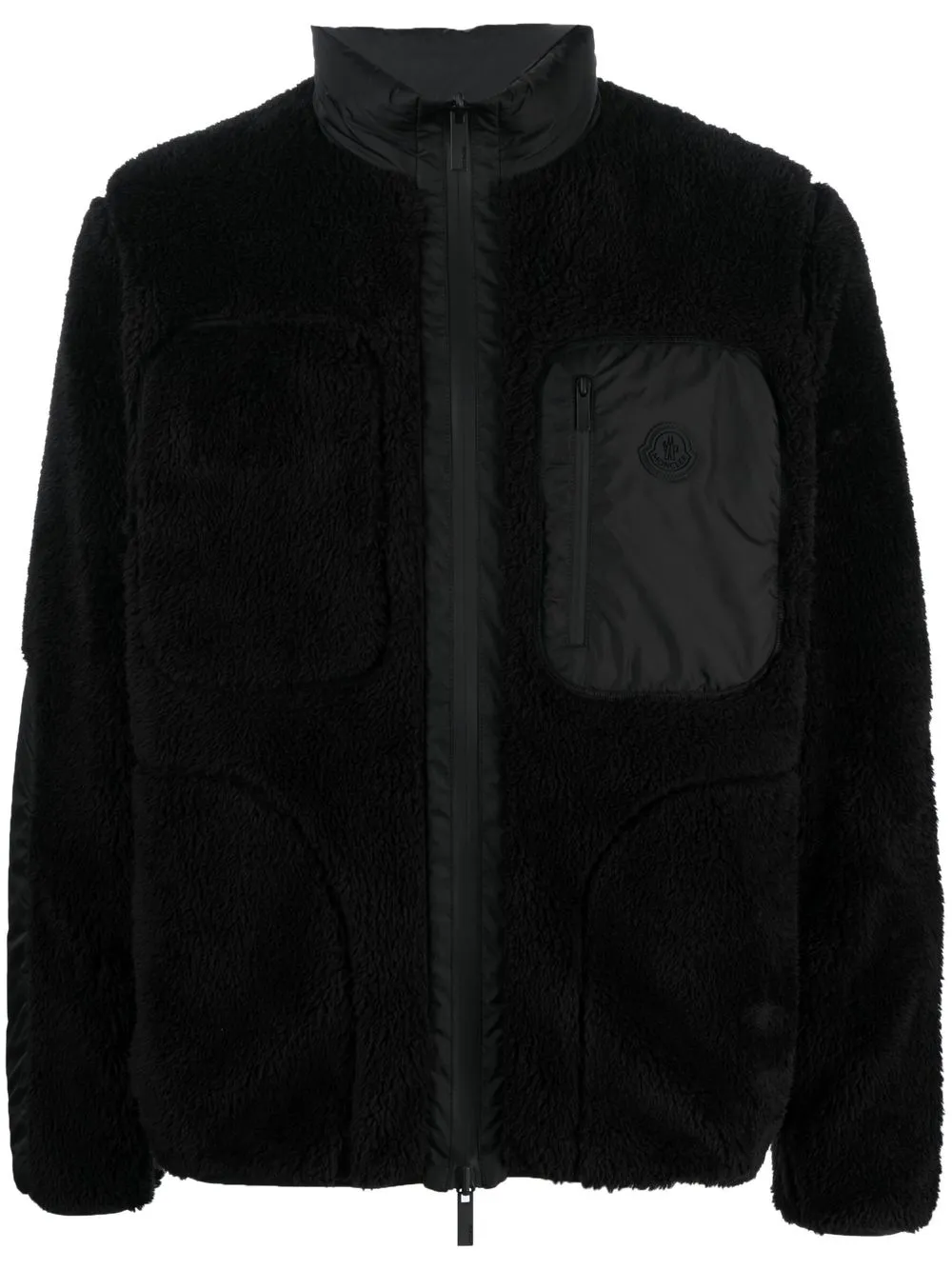 

Moncler high neck zip-up jacket - Black