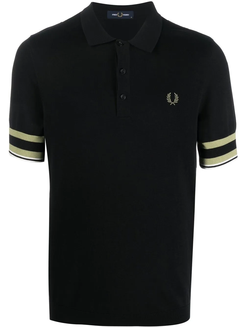 

Fred Perry embroidered-logo short-sleeved polo shirt - Black