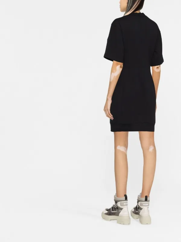 Topshop black outlet t shirt dress