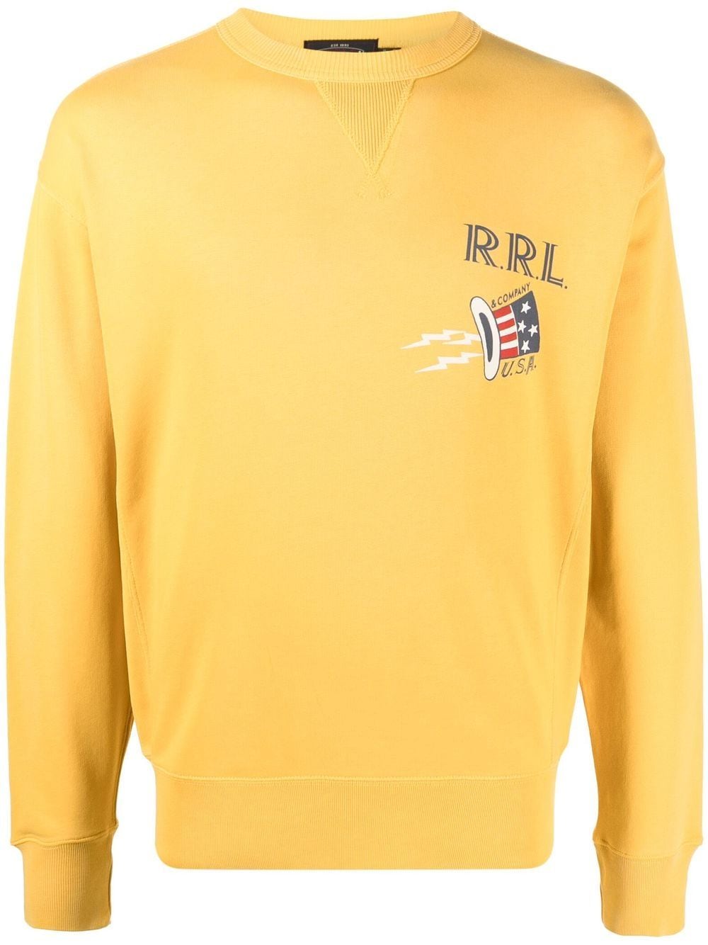 Ralph Lauren RRL logo-print crew-neck Sweatshirt - Farfetch