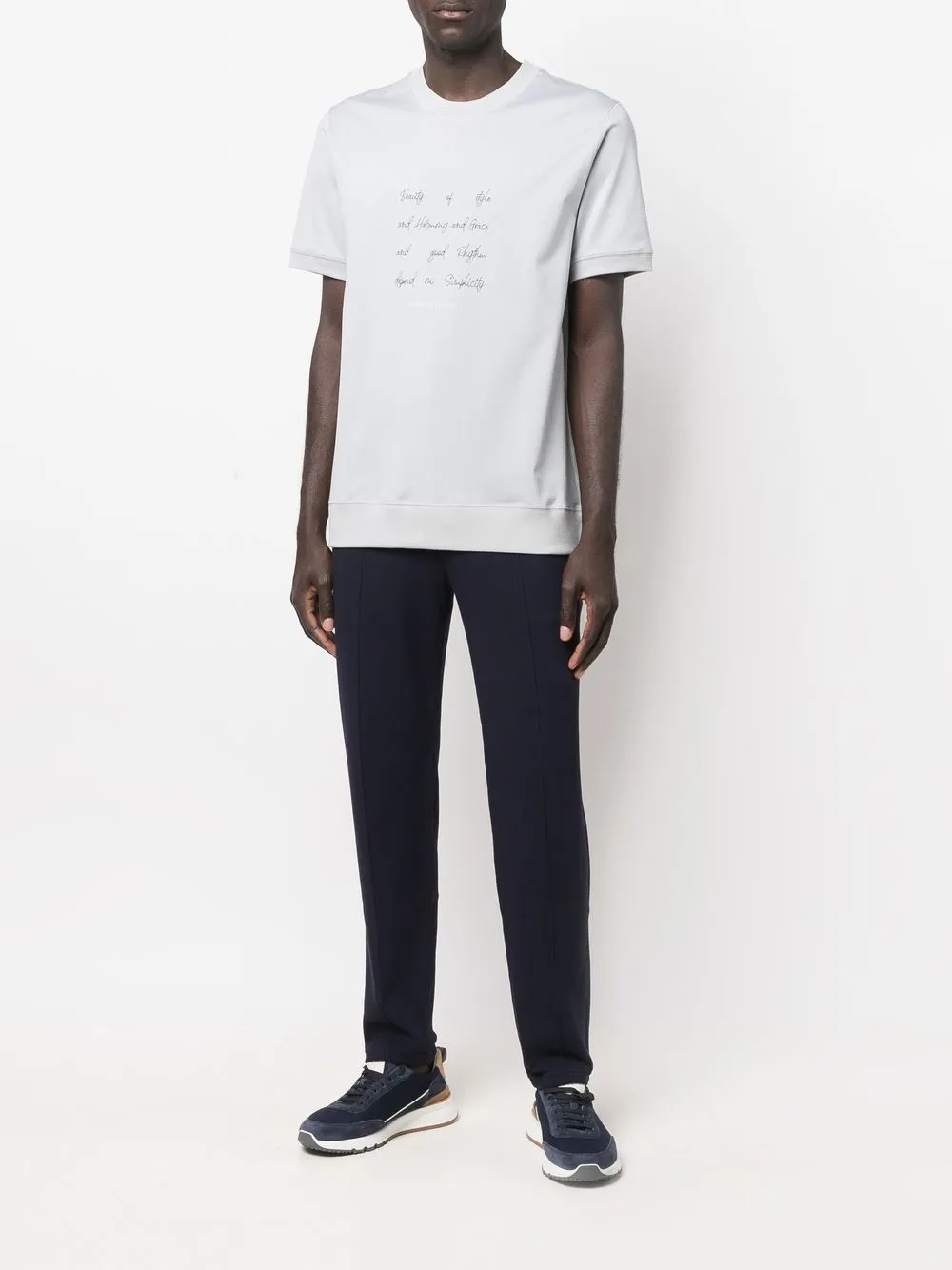 Brunello Cucinelli Trainingsbroek met trekkoord - Blauw