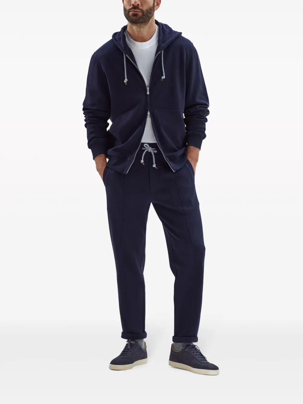 Brunello Cucinelli Trainingsbroek met trekkoord - Blauw