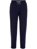 Brunello Cucinelli drawstring slim-fit track pants - Blue