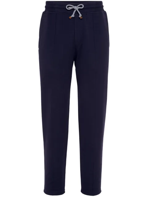 Brunello Cucinelli drawstring slim-fit track pants