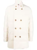 Brunello Cucinelli double-breasted padded coat - Neutrals