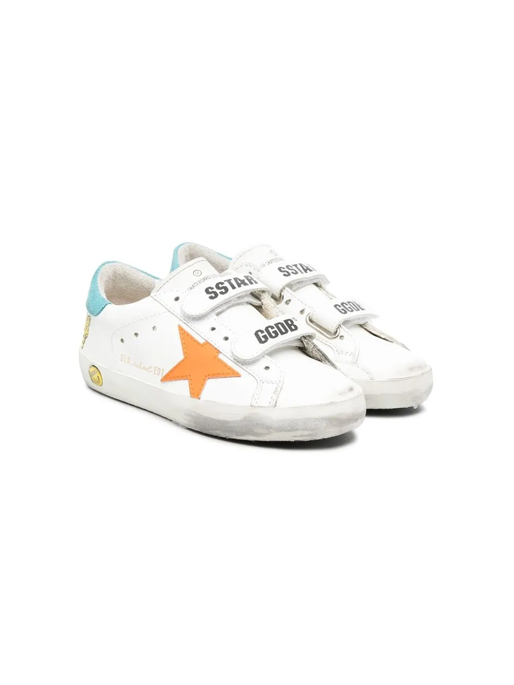 

Golden Goose Kids tenis Old School Super-Star - Blanco