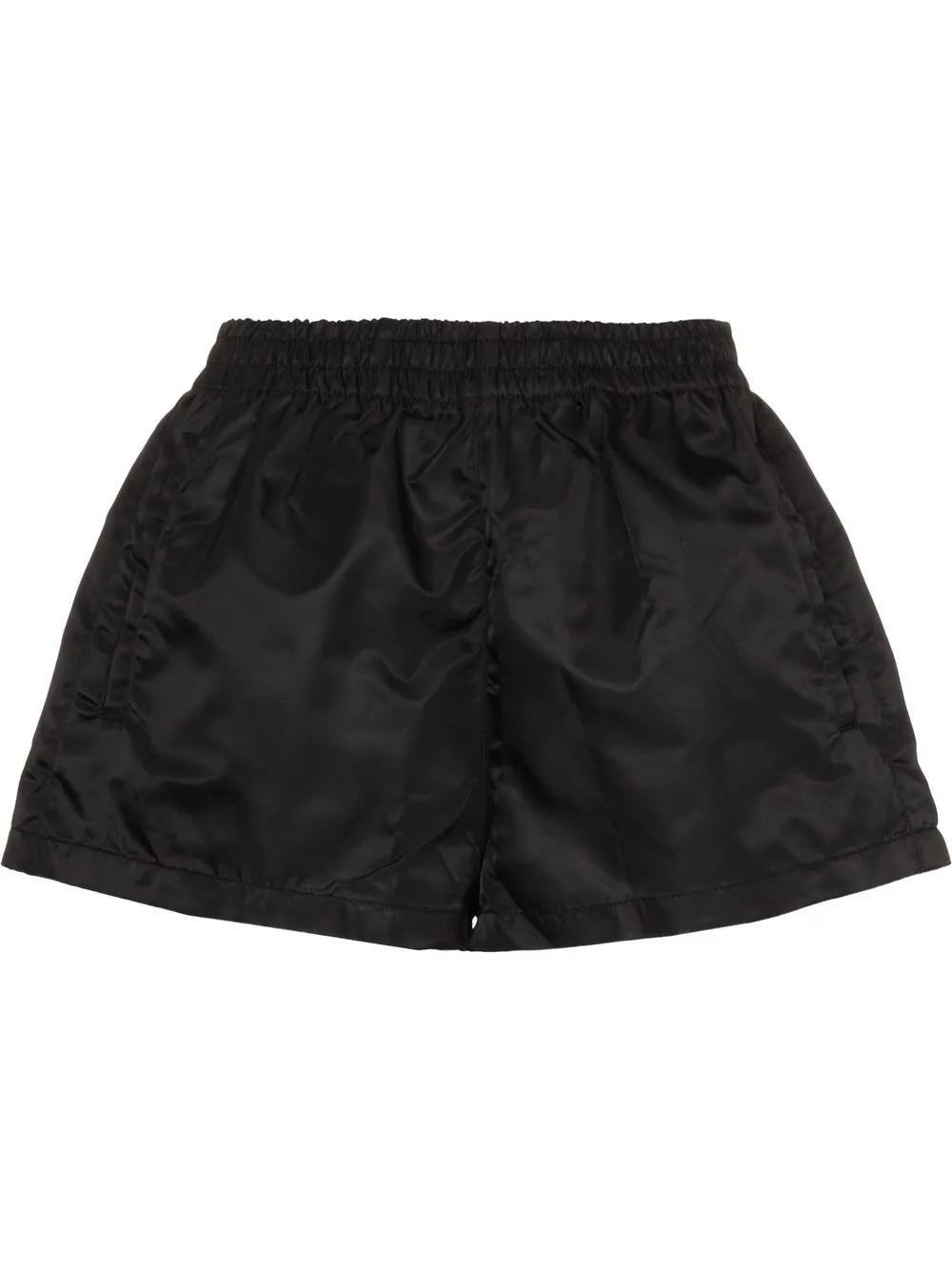 

The Frankie Shop high-waisted A-line shorts - Black