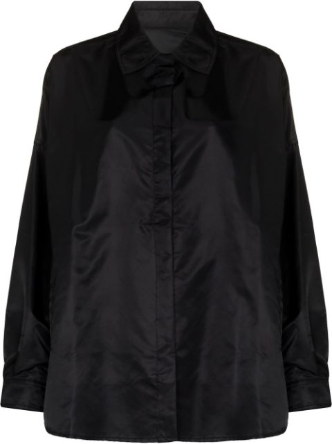 Frankie Shop Perla button-up shirt jacket