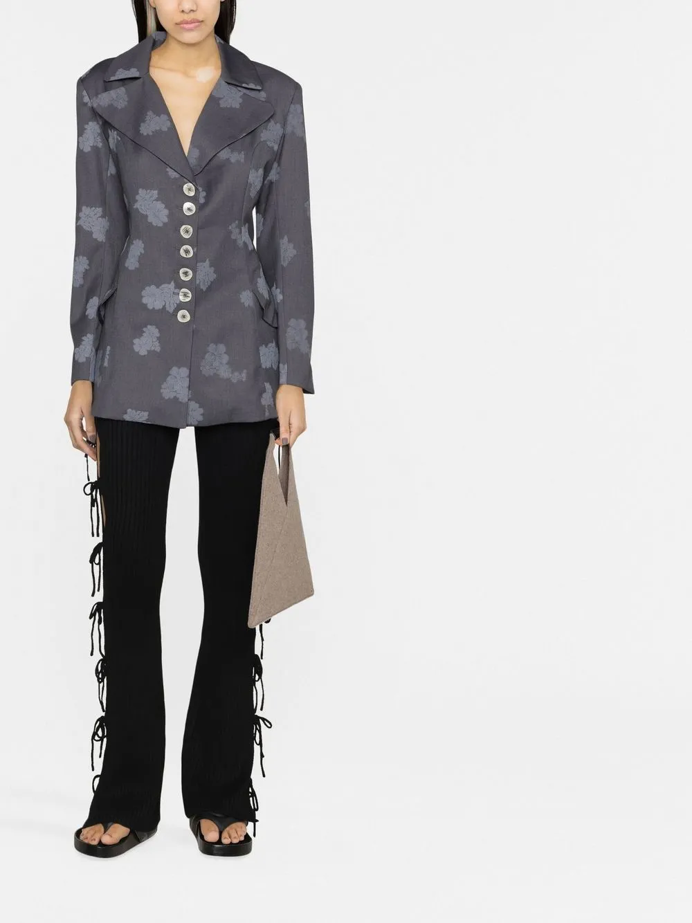 Yuhan Wang Saco De Vestir Con Estampado Floral Farfetch