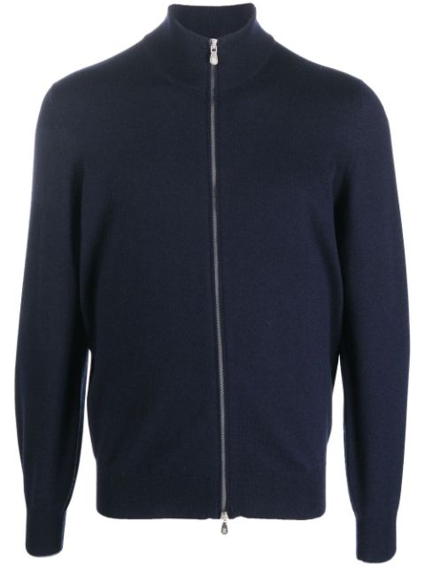 Brunello Cucinelli funnel neck zip-up cashmere jumper Men