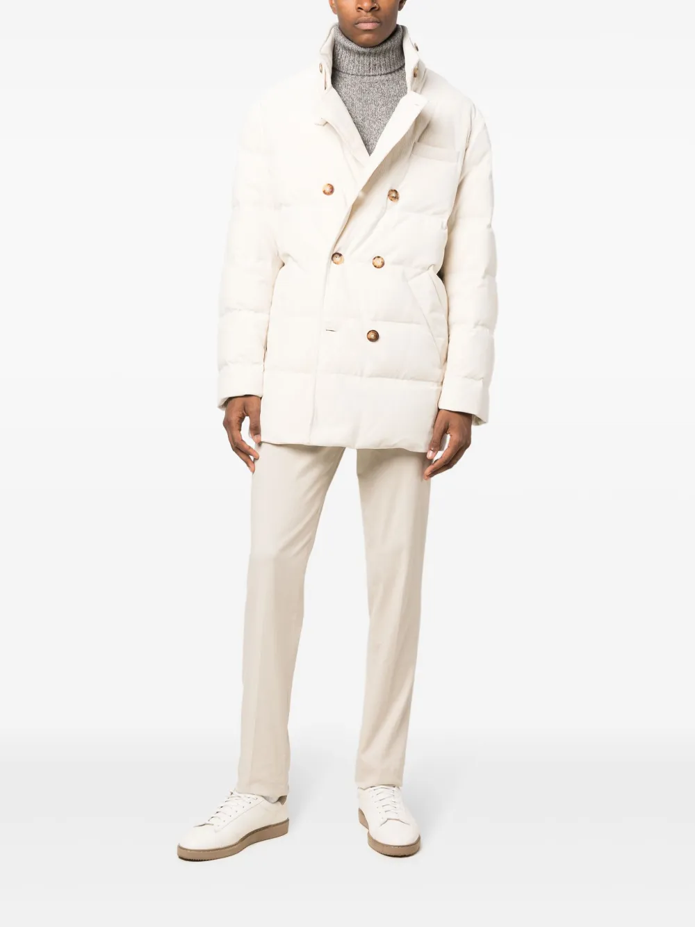 Brunello Cucinelli Kasjmier coltrui - Grijs