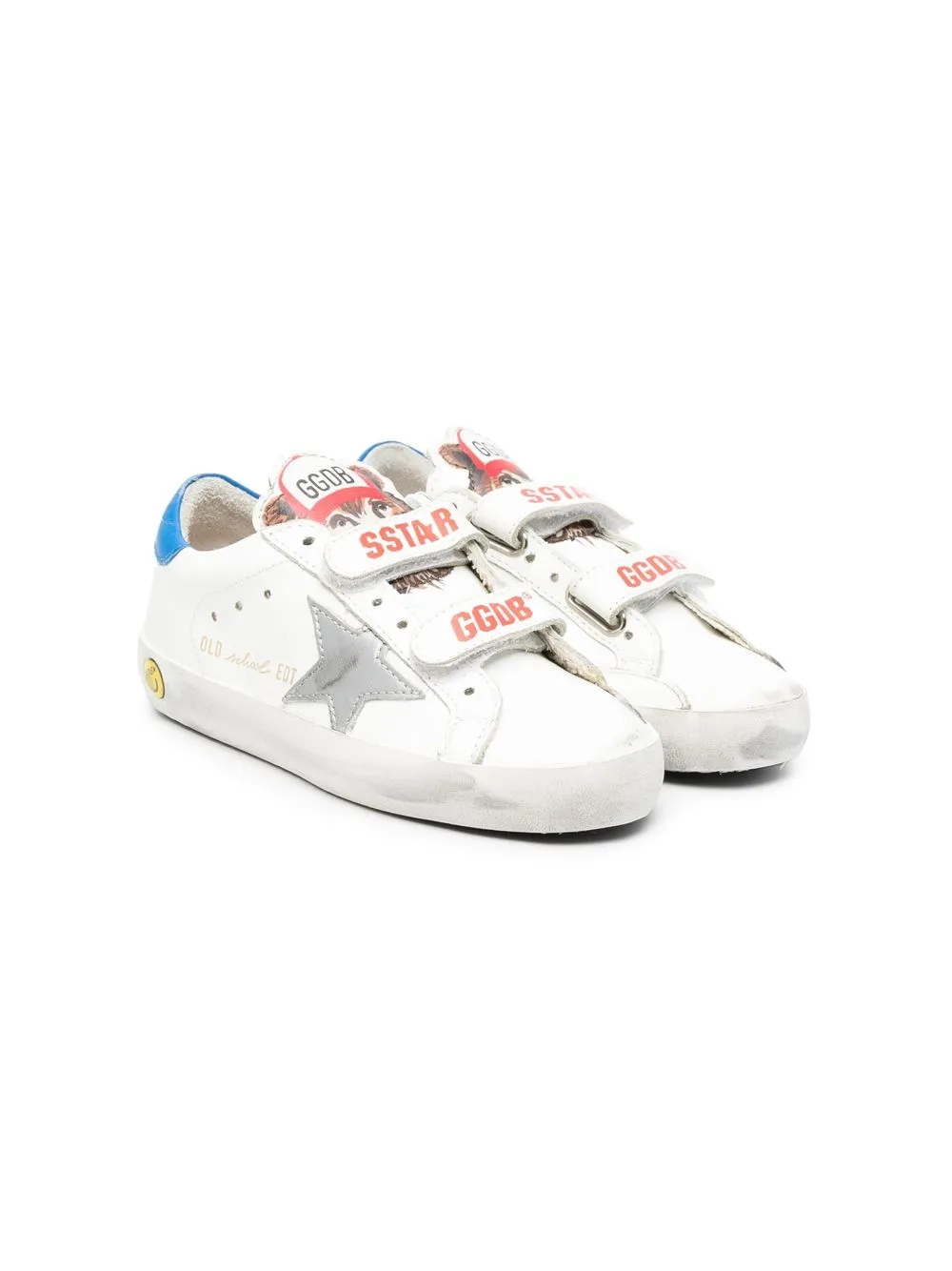 

Golden Goose Kids tenis Old School - Blanco