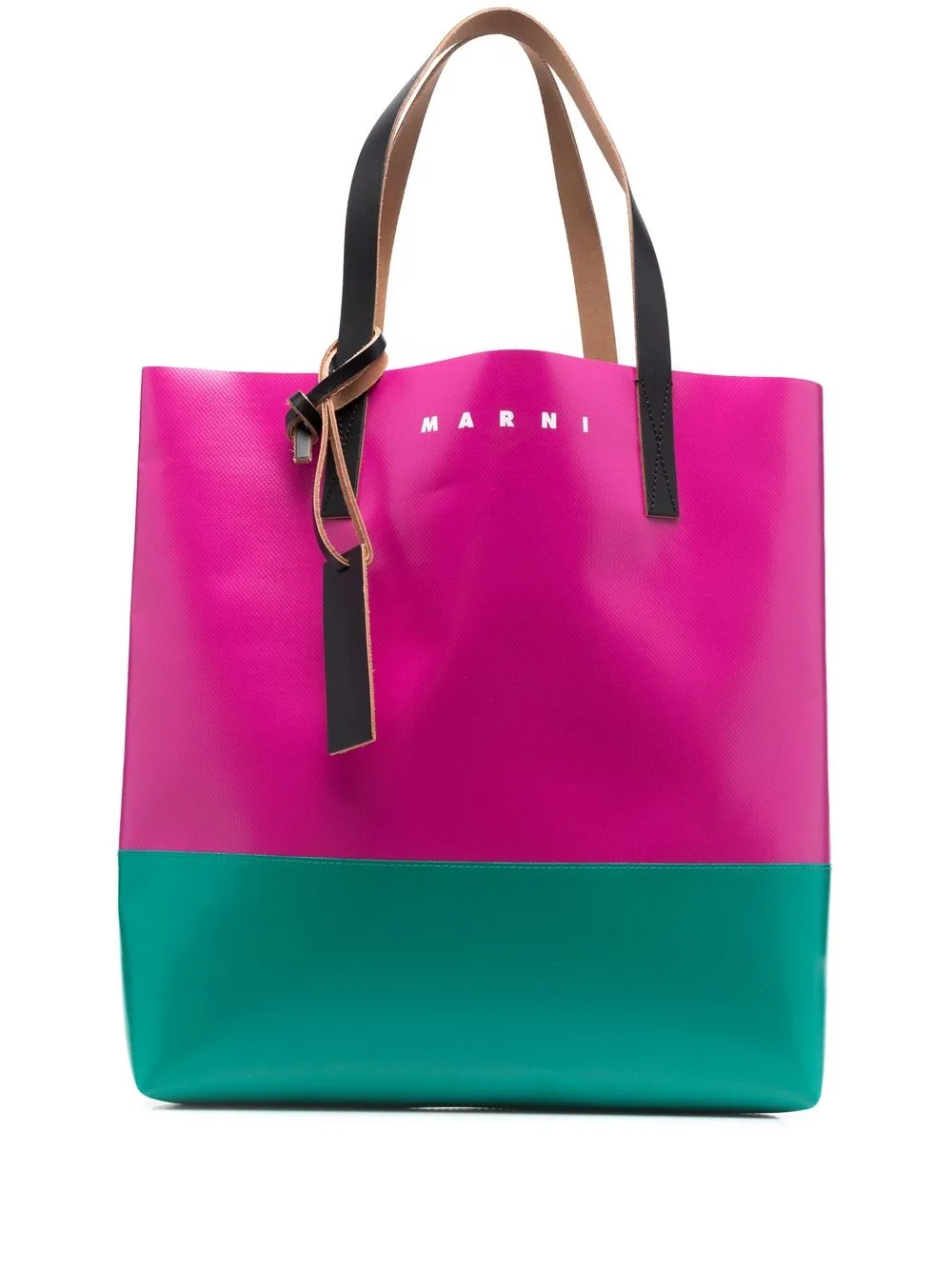 

Marni tote con logo estampado - Rosado