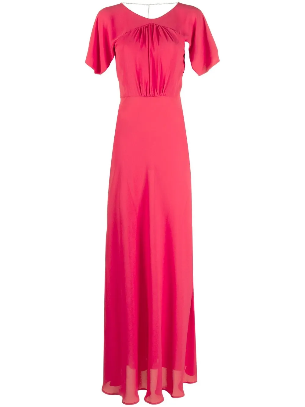 

LIU JO V-back ruched gown - Pink