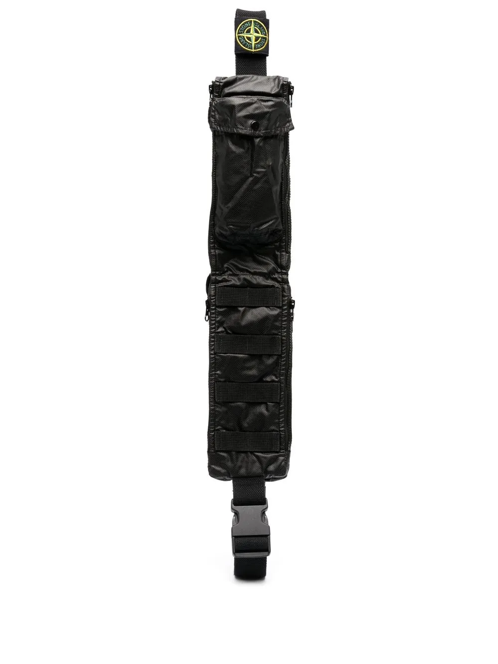 

Stone Island logo-patch belt bag - Black