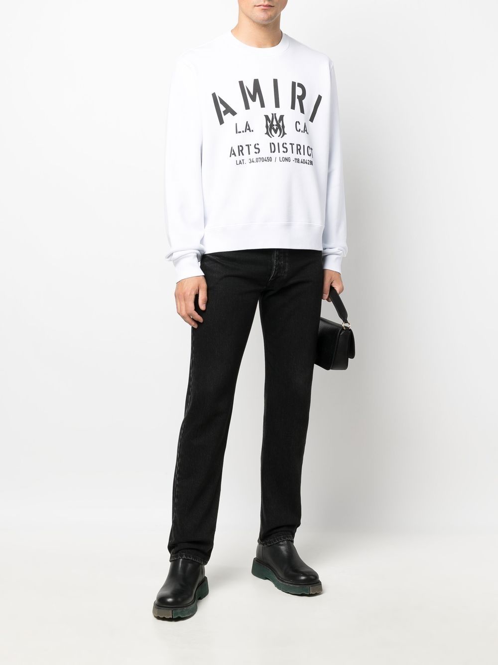 AMIRI Sweater met logoprint - Wit