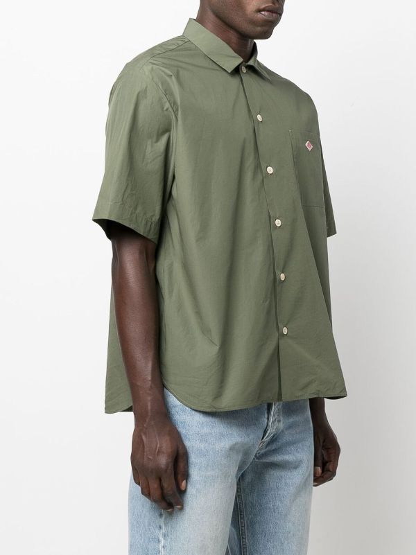 Danton logo-embroidered Work Shirt - Farfetch