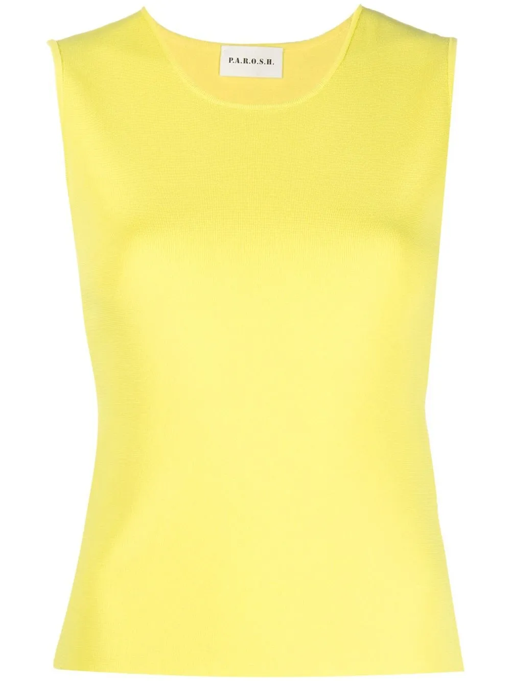 

P.A.R.O.S.H. round-neck sleeveless tank top - Yellow