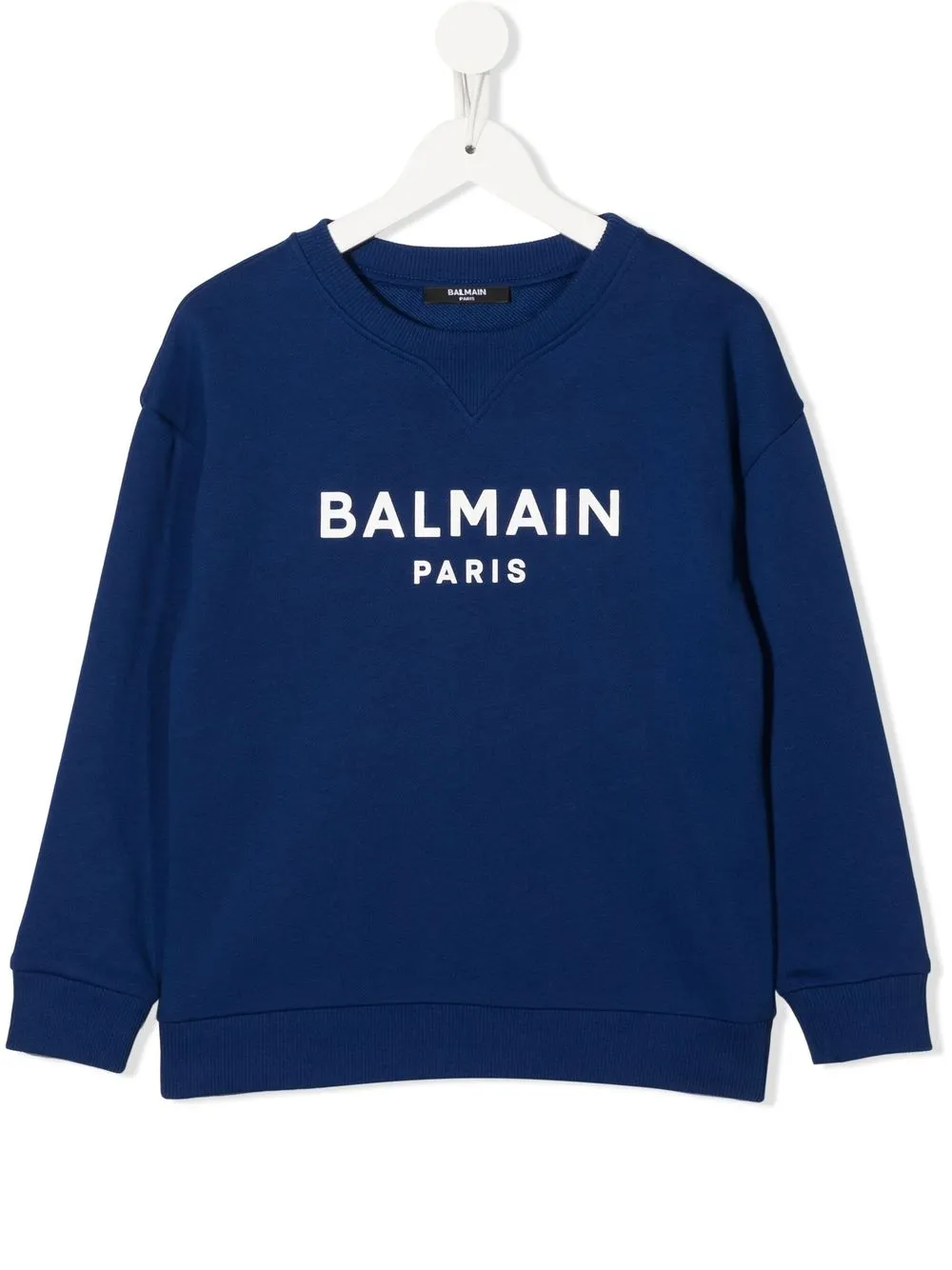 

Balmain Kids logo-print cotton sweatshirt - Blue